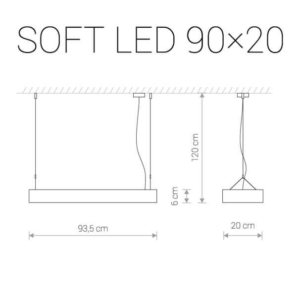 Подвесной светильник светодиодный белый Soft 9544 NOWODVORSKI ДИЗАЙНЕРСКИЕ, SOFT LED 00-3889865 Белый  - Вид №1