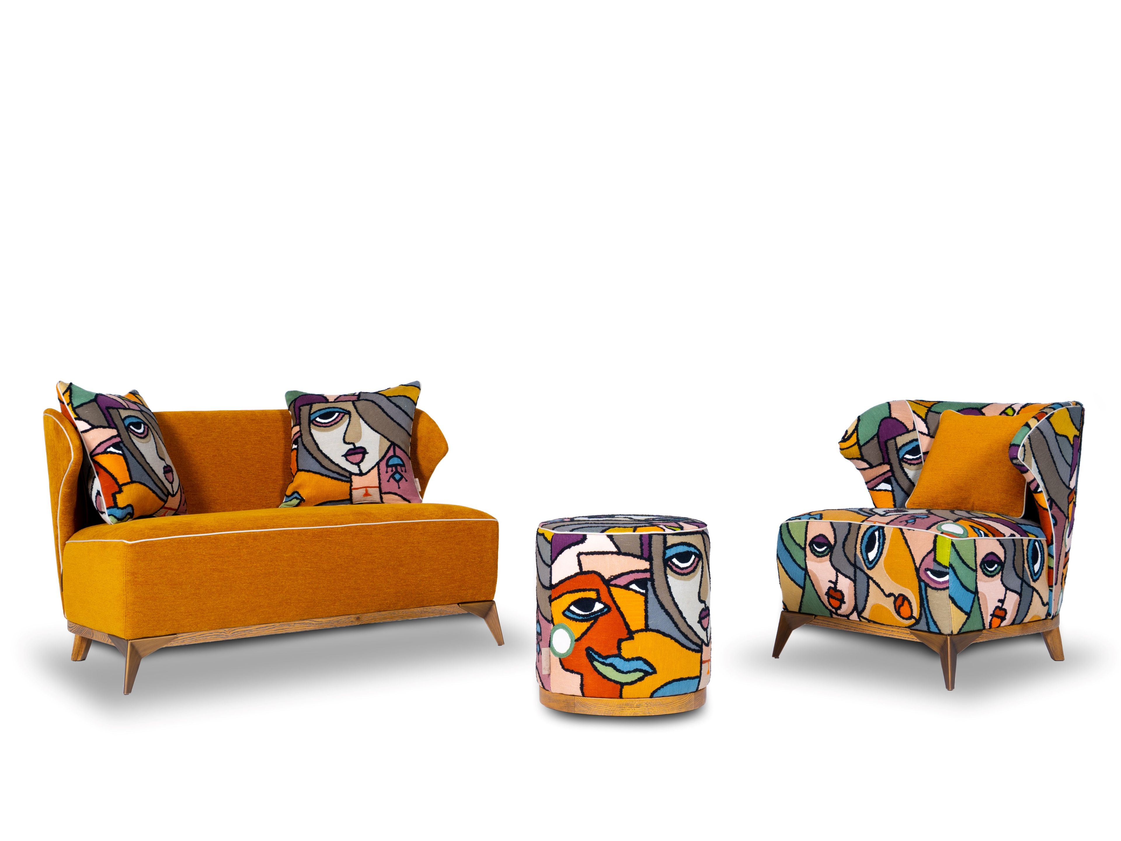 Тканевое кресло с подлокотниками Mantellassi 1926 Agostina ARCH-00022394 - Вид №11