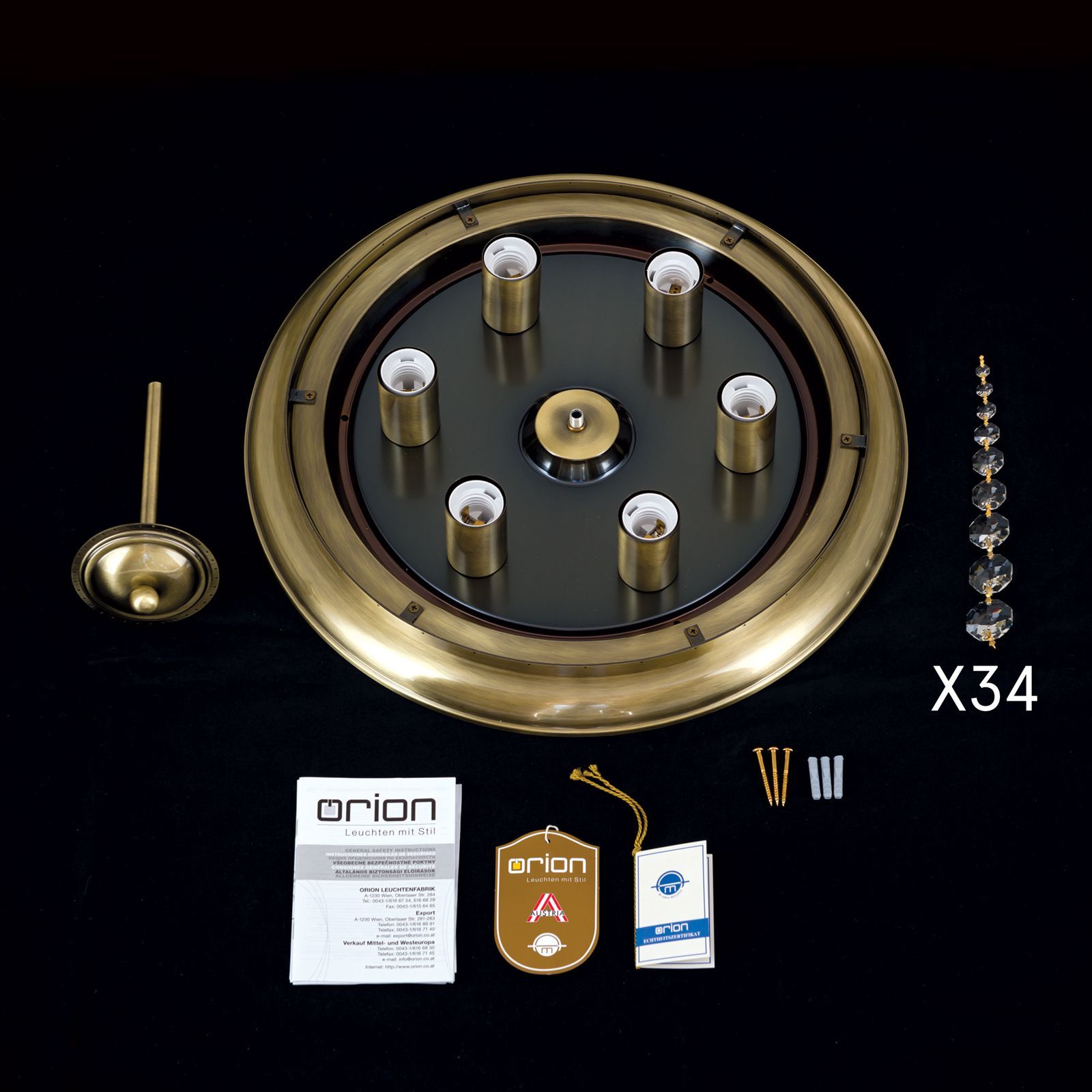 Потолочный светильник с кристаллами Orion Plafond ARCH-00109574 - Вид №60