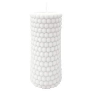 Античная свеча Бусы 9.5 цвет белый