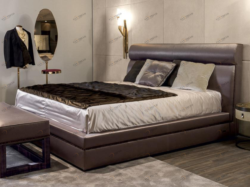 Longhi Кровать для хранения, обитая кожей Loveluxe 2017 – essence collection W 840