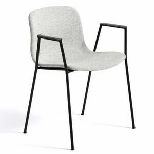 Стул AAC19, светло-серый с черным основанием