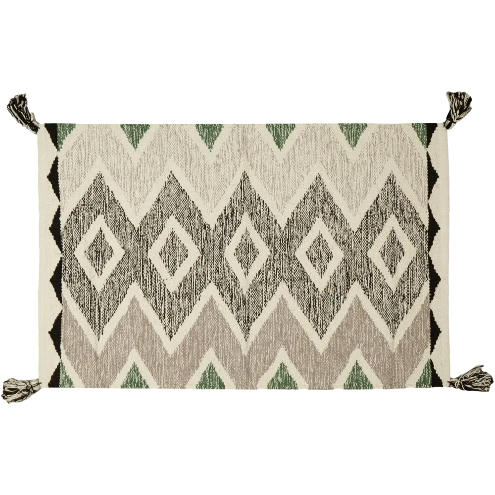 Коврик Inspire декоративный хлопок AIARI 60x90 см цвет зеленый 85077883 STLM-2202468  - Вид №1