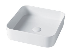 Керамическая столешница квадратная раковина