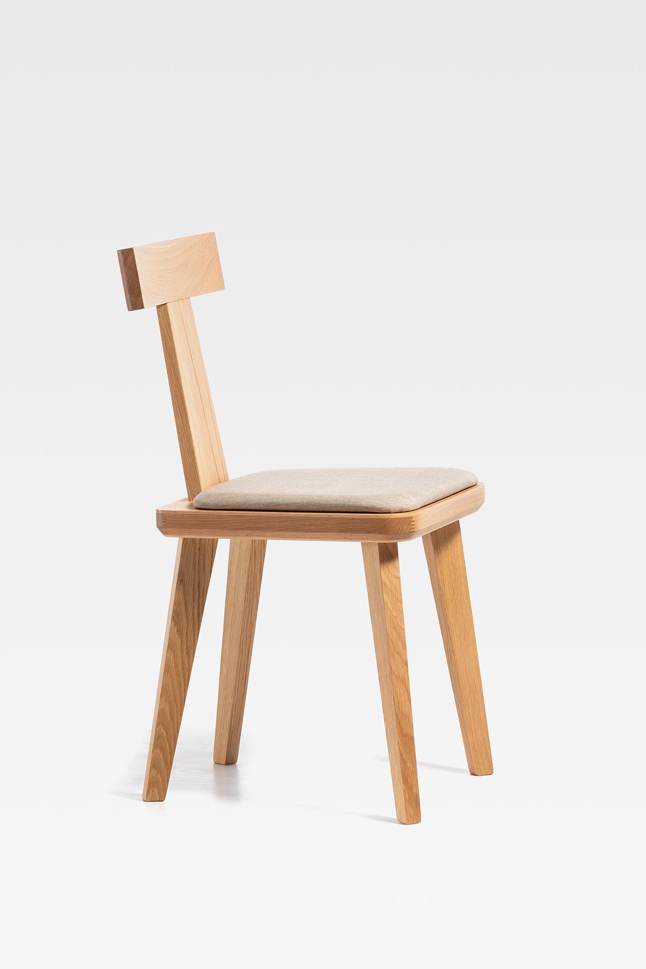 Деревянный стул с мягким сиденьем SIPA T Coffee ARCH-00042585 - Вид №3