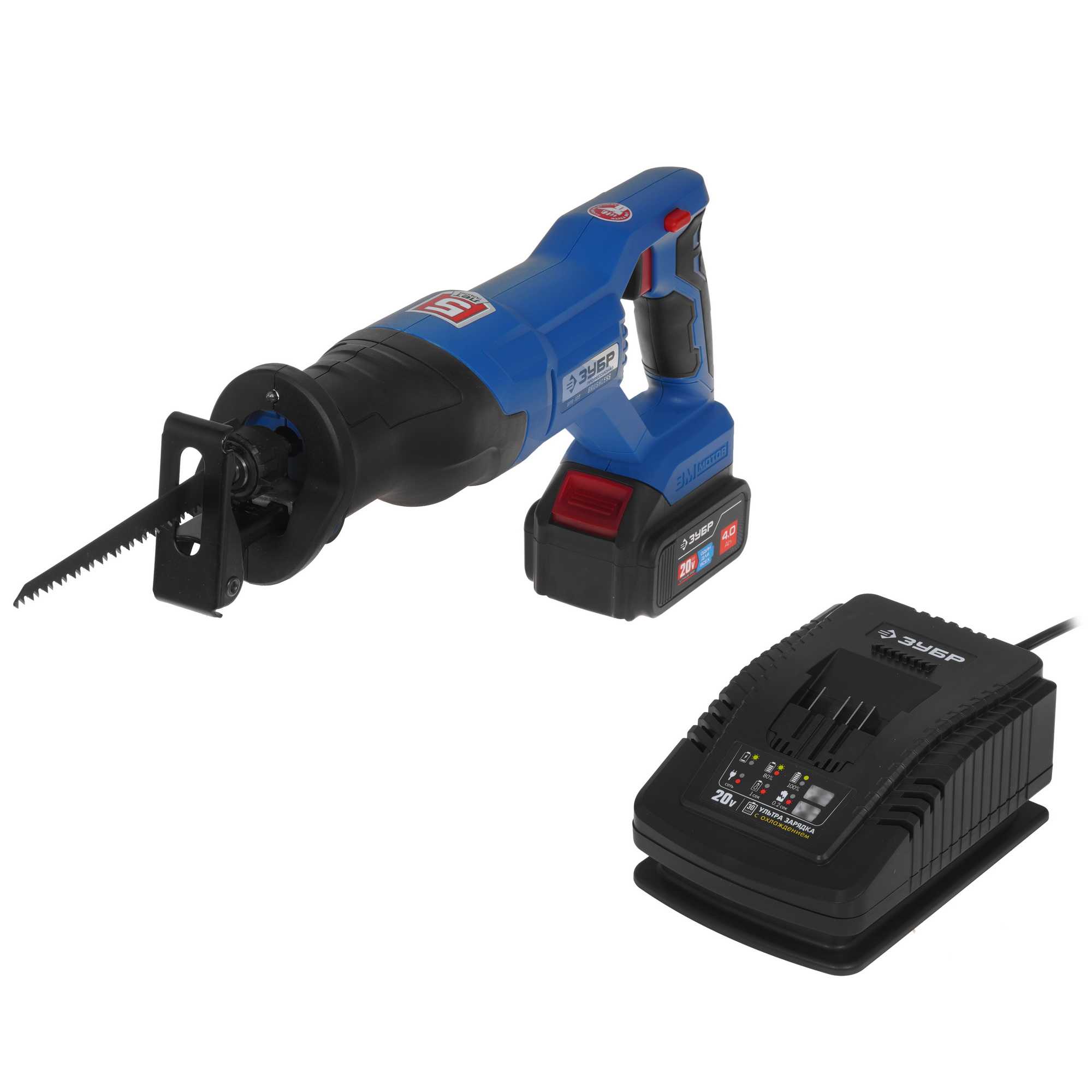 Сабельная пила Зубр SPB-180-41 20V MAX LITHIUM PRO 9963639 STDN-0049529 - Вид №2