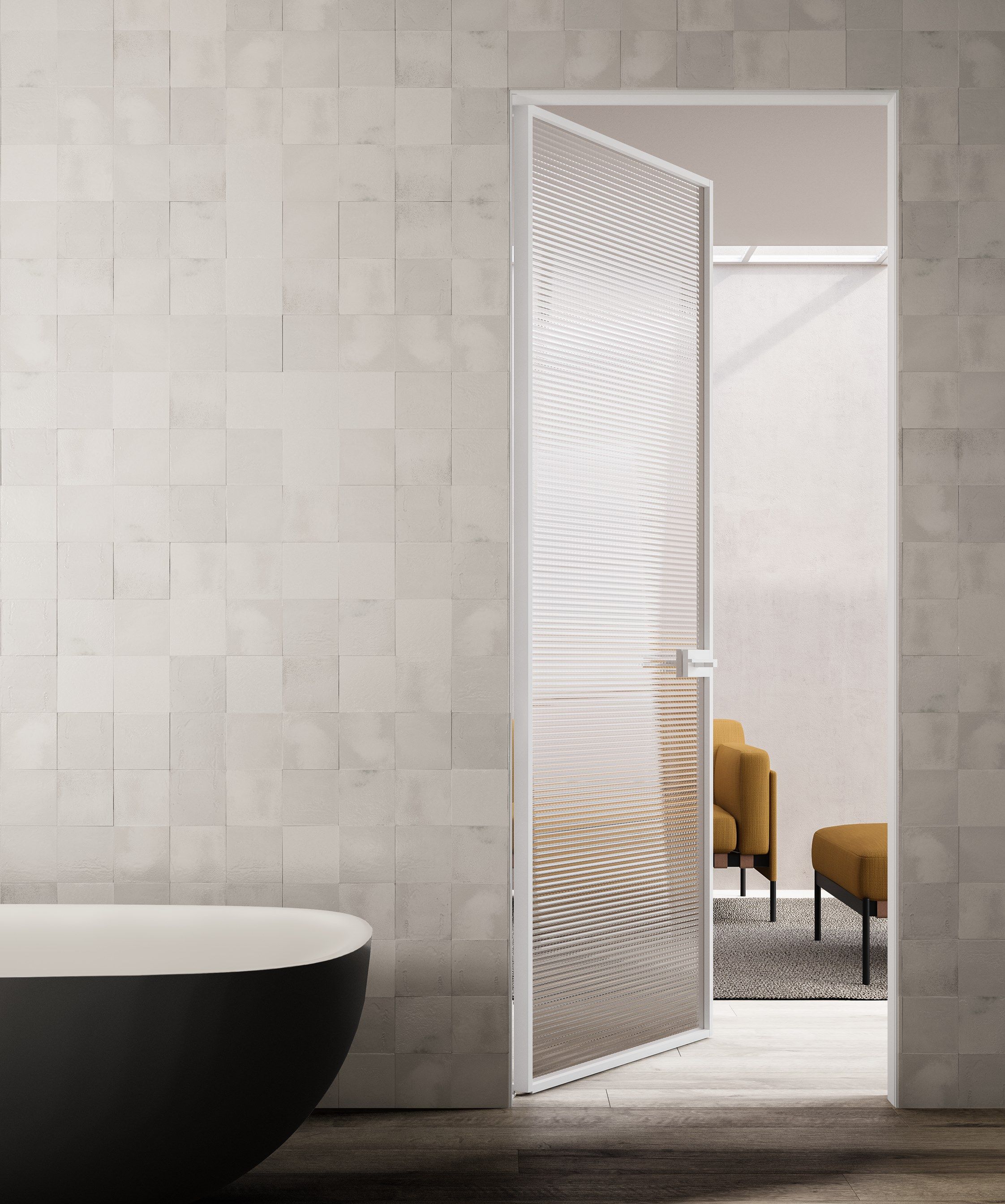 Стеклянная распашная дверь ADL мифический ARCH-00078530 - Вид №7