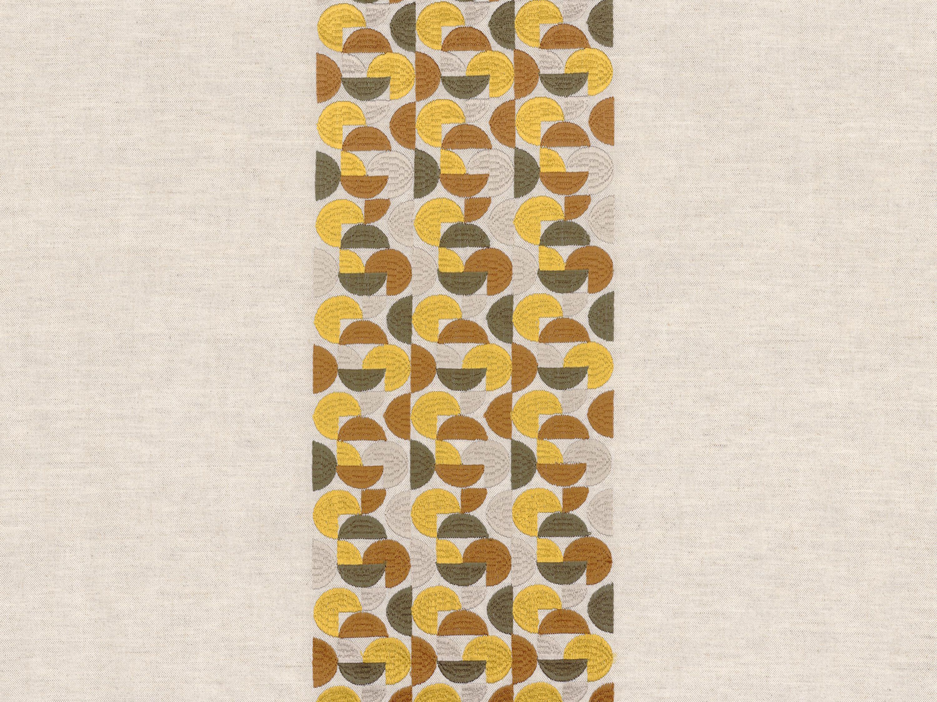 Вышитая ткань для штор с графическим рисунком Casamance Arty ARCH-00144995