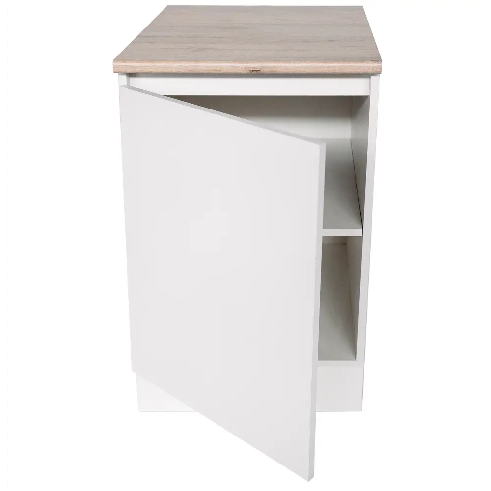 Кухонный шкаф напольный Миус 50x85x60 см ЛДСП цвет белый 89387887 STLM-2090932 Santreyd - Вид №2