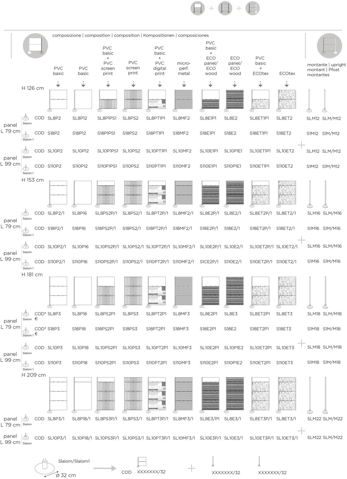 Slalom Отдельно стоящая офисная перегородка из алюминия и пвх Partition system sun-id-1367672 - Вид №7