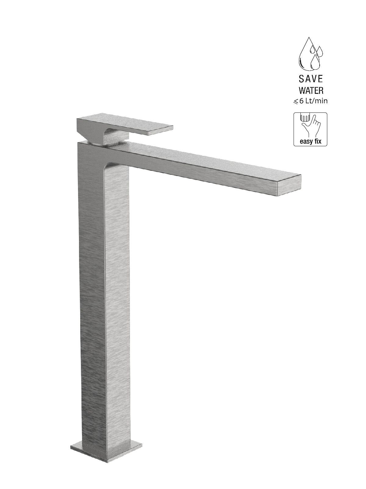 Смеситель для раковины высокого пола с ограничителем расхода Rubinetterie Frattini Vita Due ARCH-00149836 - Вид №15