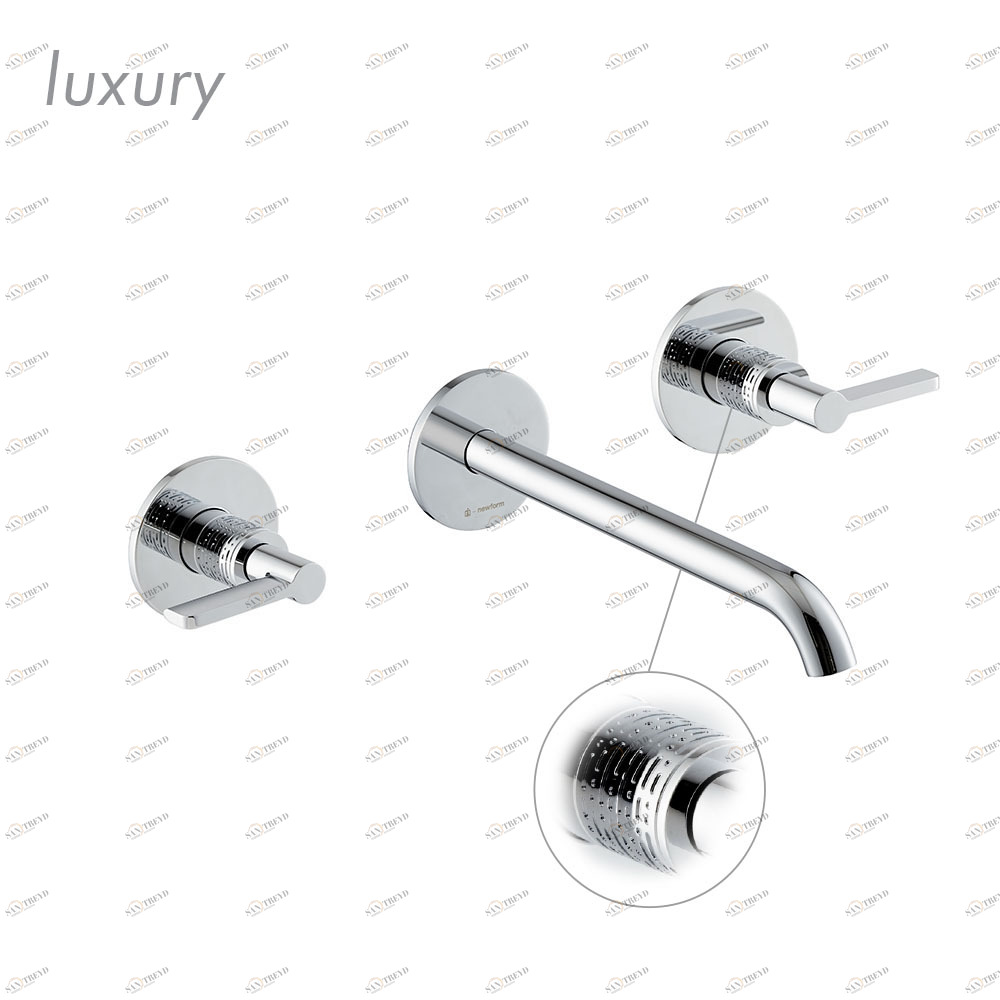 Группа умывальников, монтируемая на стену, с 3 отверстиями, без сливного набора. BLINK CHIC NEWFORM Италия 71122E