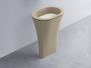 AMLA65-AV+AMPILO-TL+AMCOLO-AV Раковина Amedeo Ovale отдельностоящая cielo Enjoy + Amedeo