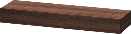 DS827205353 Полочка с ящиком DuraStyle #DS8272 1500 x 440 мм Каштан темный, декор Duravit