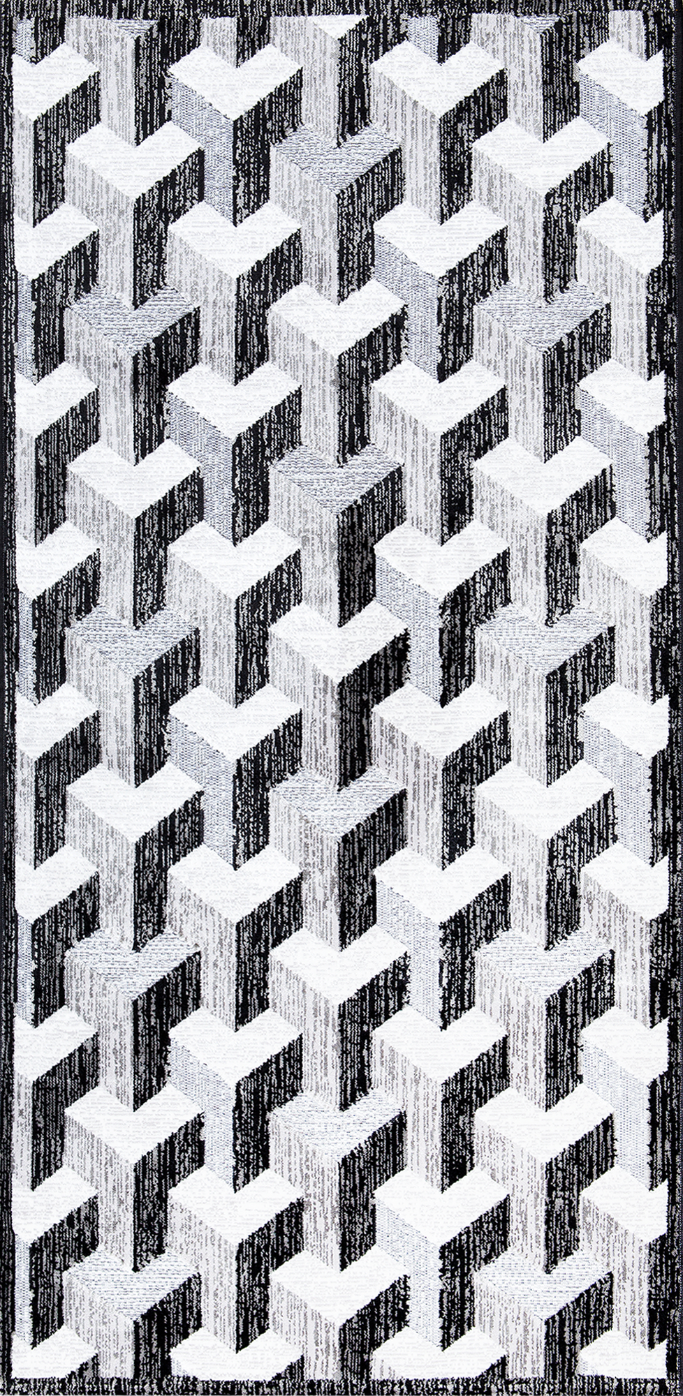 82186653 Ковер вискоза Рим 703X 75х150 cм цвет черный STLM-0021602 CTIM 