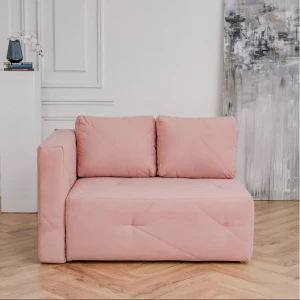 91698460 Диван Brendoss 504 левая ориентация 90x80x140 см Велюр цвет розовый STLM-1371417