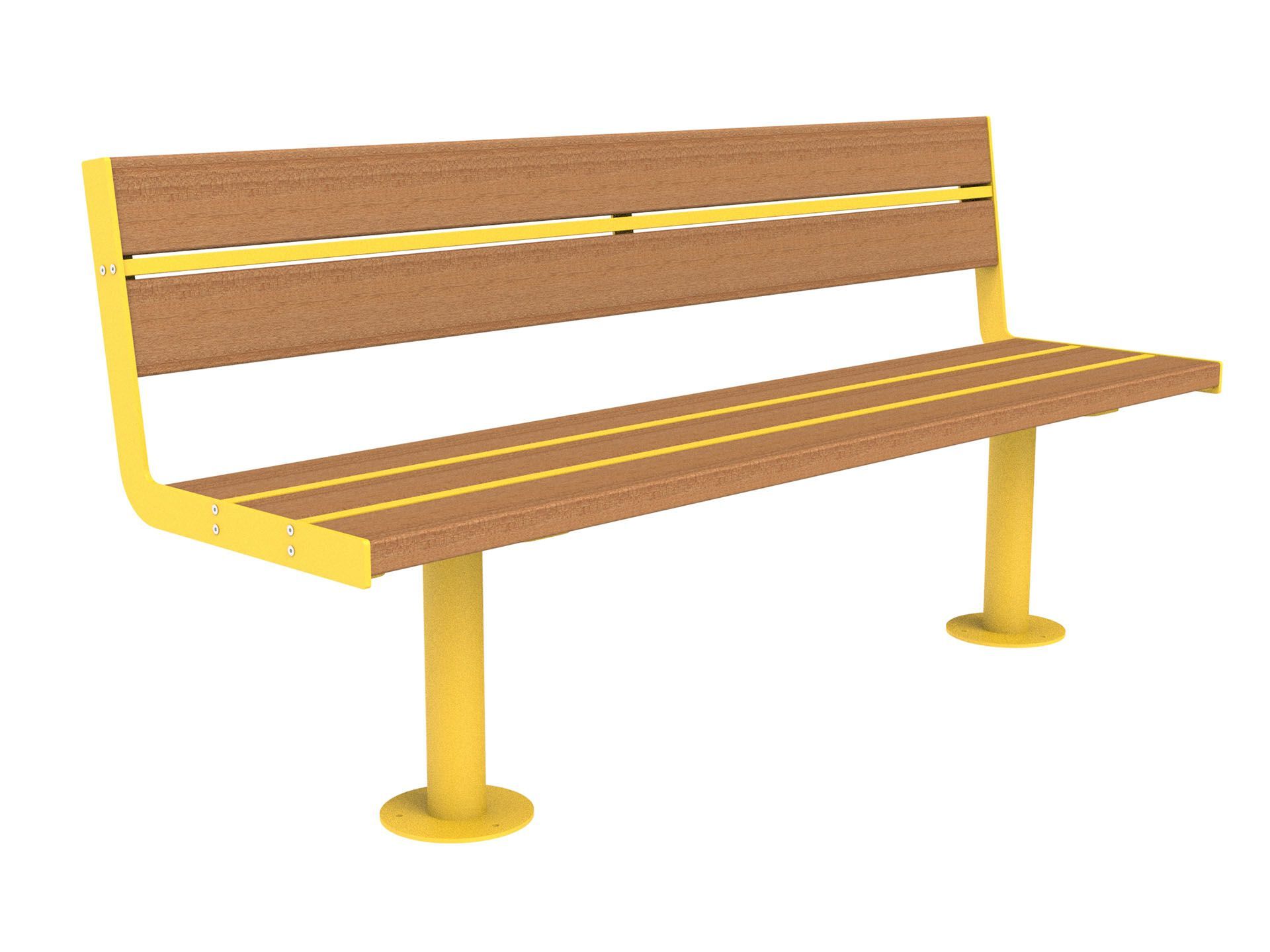 Скамья из окуме со спинкой Lazzari Joy ARCH-00135129 - Вид №2