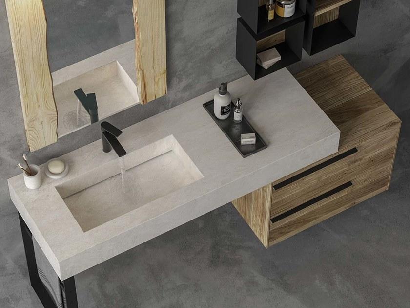 LEGNOBAGNO Мебель для умывальника напольная одинарная с ящиками Life sun-id-1401681 - Вид №1