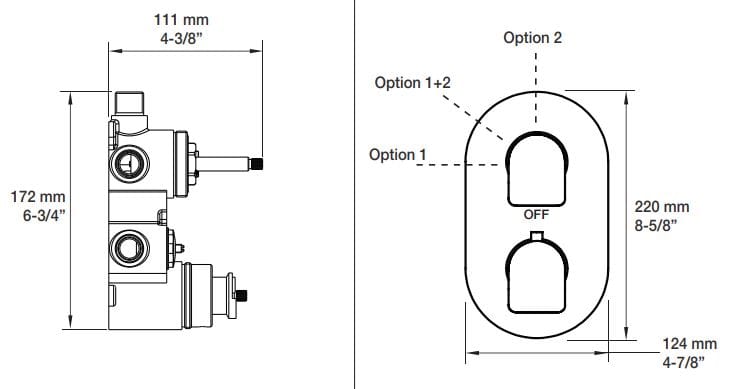 Термостатический набор для душа с душем BARIL Profile B46 ARCH-00022489 - Вид №2