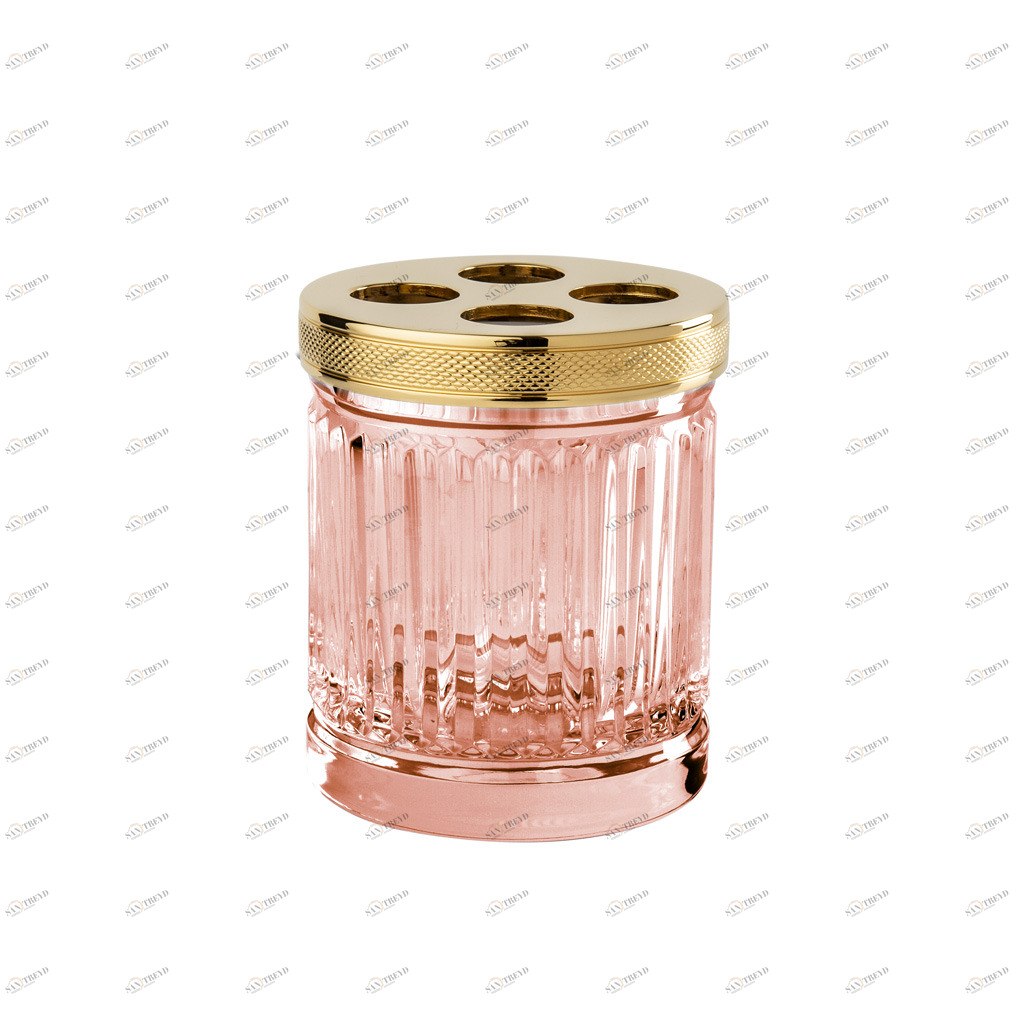 FS10C-620 FS10C-620 Стакан для зубной щетки РАЗМЕР КРИСТАЛЛА «ТРОСТЬ Cristal & Bronze CRISTAL TAILLE “CANNELÉ” CISELÉ 