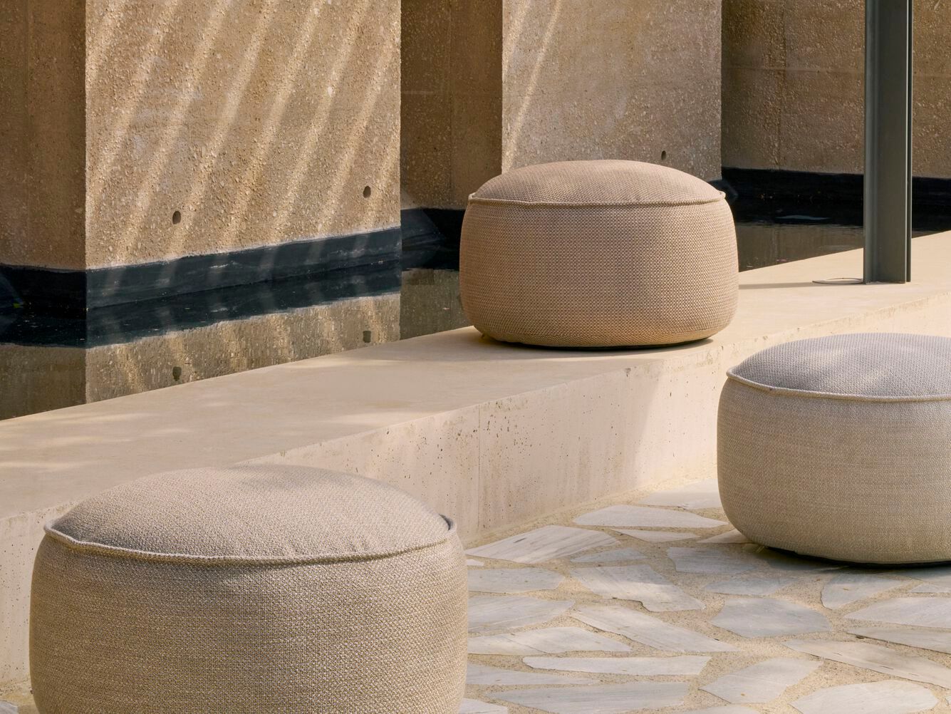 Ткань круглый сад пуфик Ethnicraft DONUT ARCH-00043248 - Вид №3