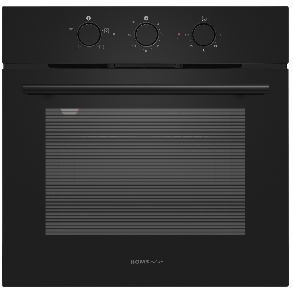 9100954 Электрический духовой шкаф HOMSair OES604BK2 черный STDN-0113591