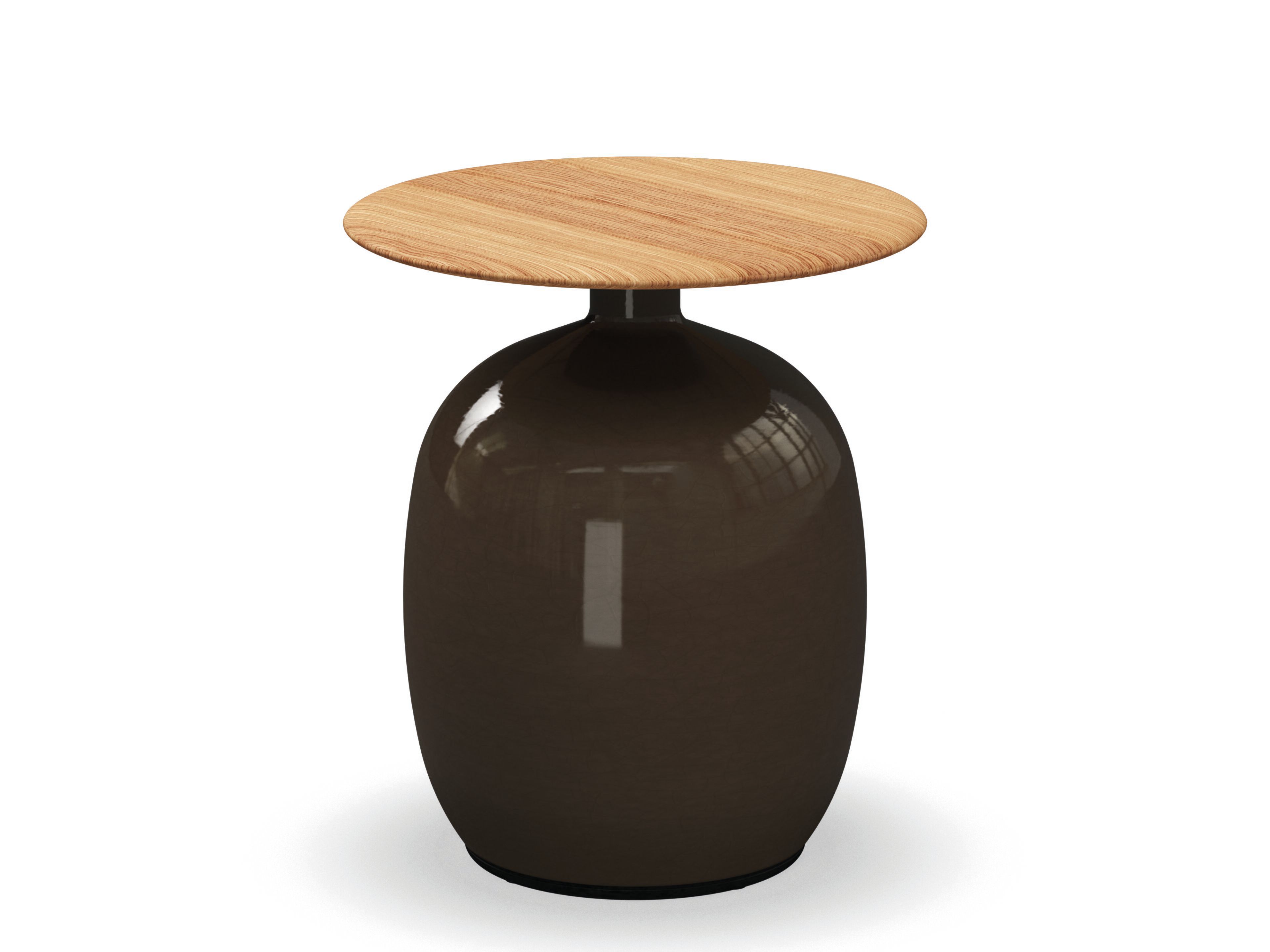 Круглый стол из тикового дерева и керамики Gloster ARCH-00047684 - Вид №1