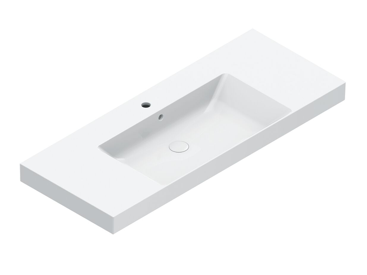 Одноместная прямоугольная раковина с столешницей CERAMICA CATALANO ноль ARCH-00029386