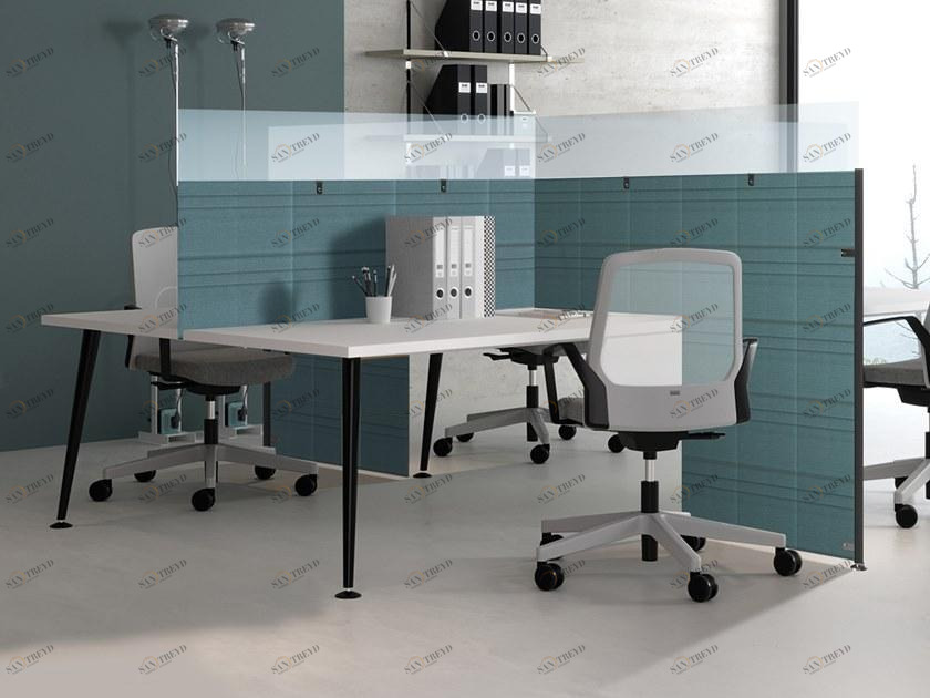 Elitable Звукопоглощающая перегородка стола из переработанного материала Silentpure sun-id-1428138