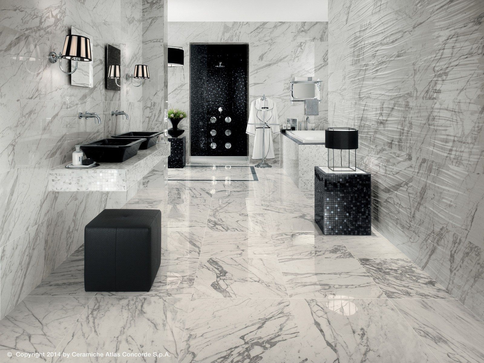 Пол из керамогранита с мраморным эффектом Atlas Concorde Marvel Pro ARCH-00098884 - Вид №12