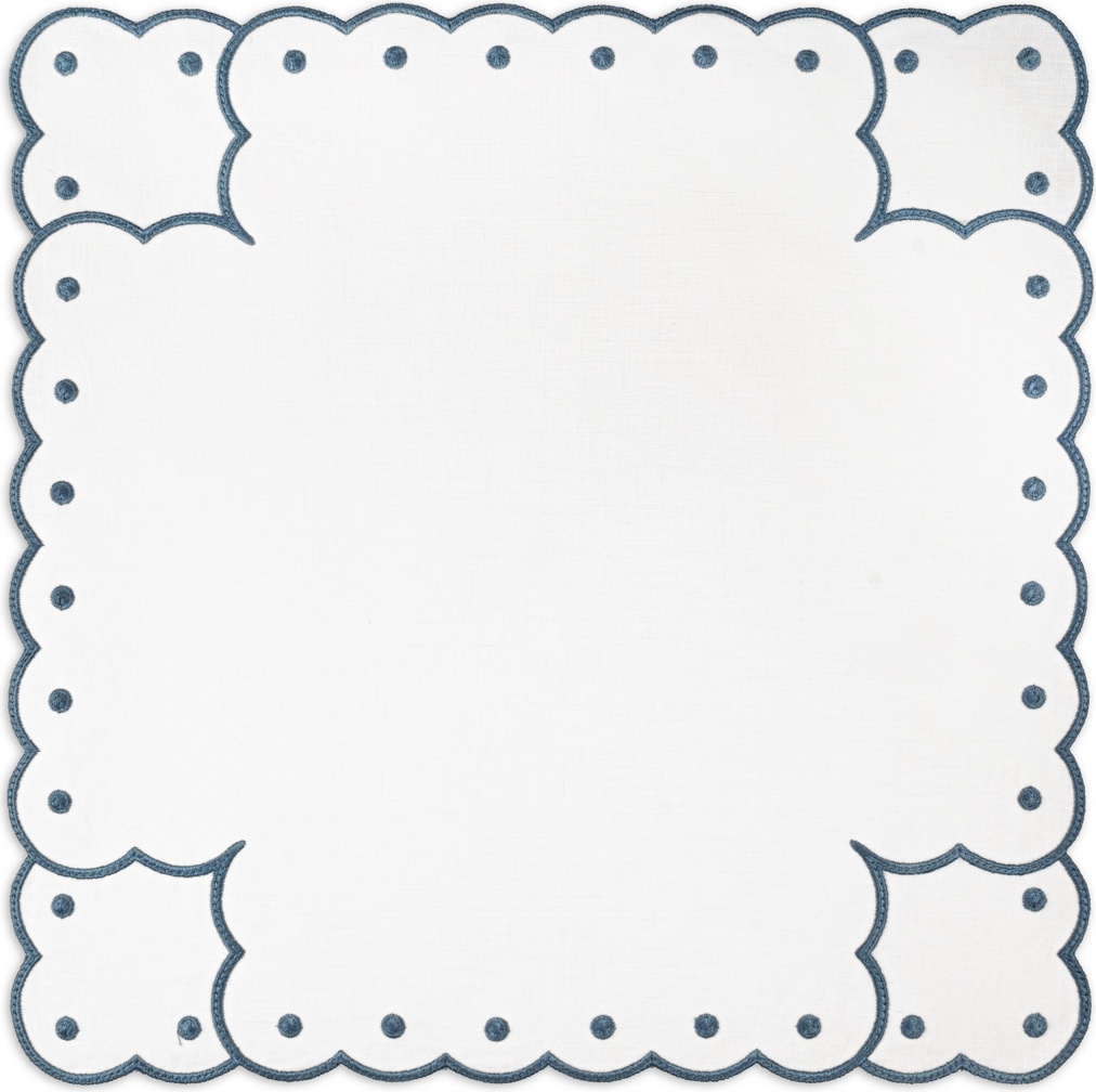 10677603 Truffle Bee Набор плейсматов-салфеток Truffle Bee Montreux 43см, 2шт, бело-синий, лен Ткань