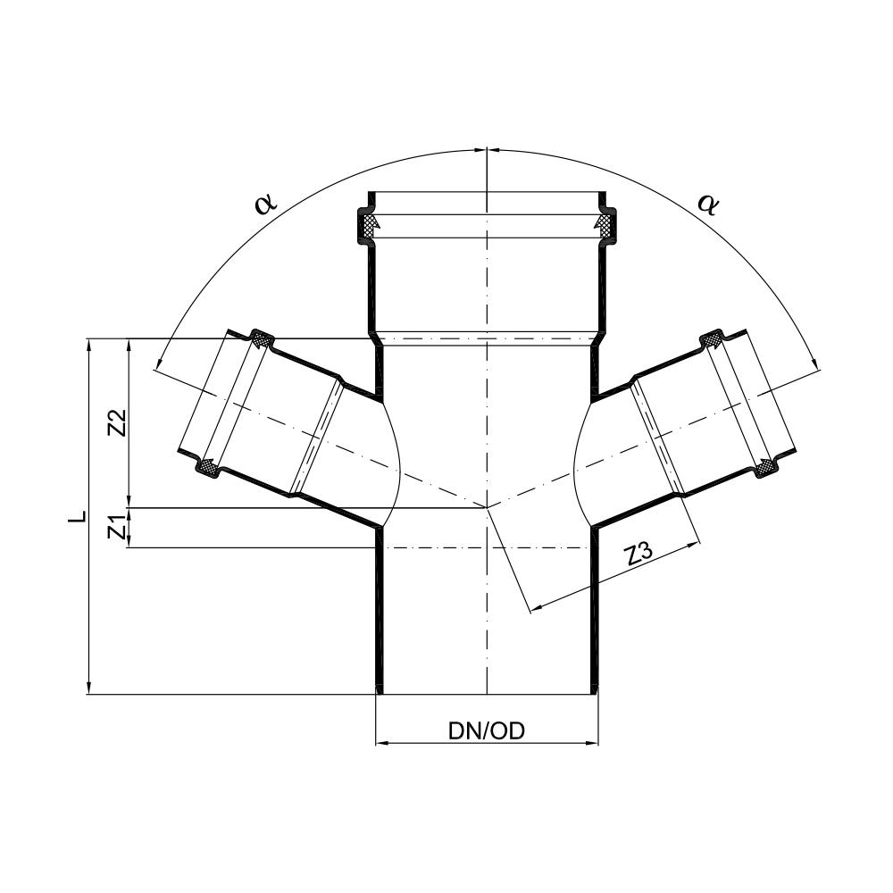 02260 Крестовины Tece  - Вид №1