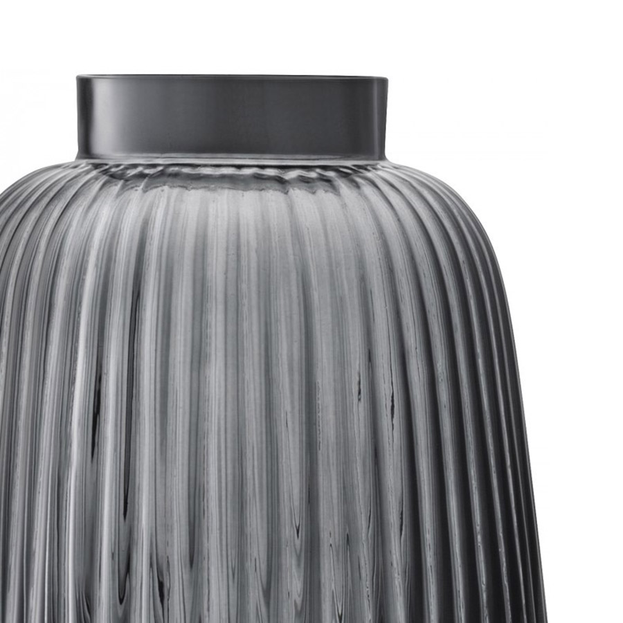 Ваза Pleat 26 см серая LSA International G139926847 - Вид №3