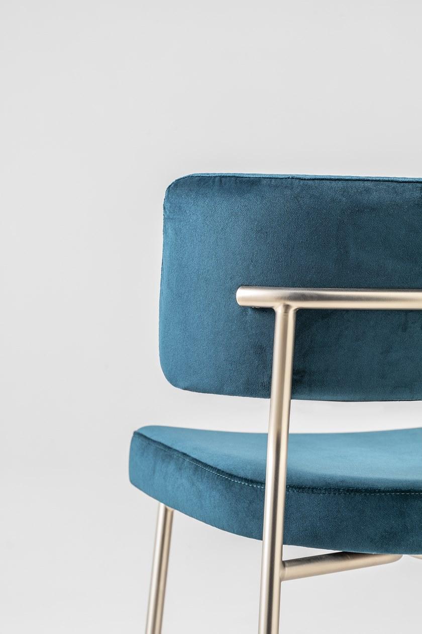 TrabA' Табурет из ткани со спинкой и подставкой для ног Marlen 0163-met-im - Вид №4