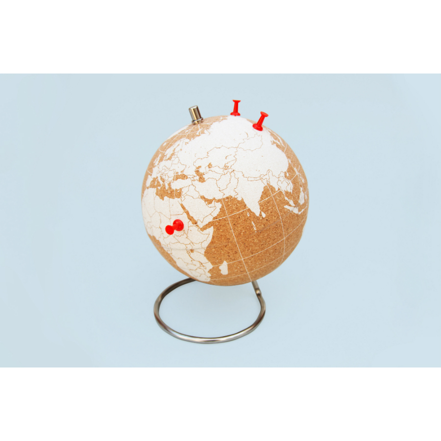 SK CORKGLOBE6 Глобус cork globe, белый, D14 см Suck UK  - Вид №8