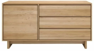 Ethnicraft Буфет из массива дерева с распашными дверцами с ящиками Oak wave 51450