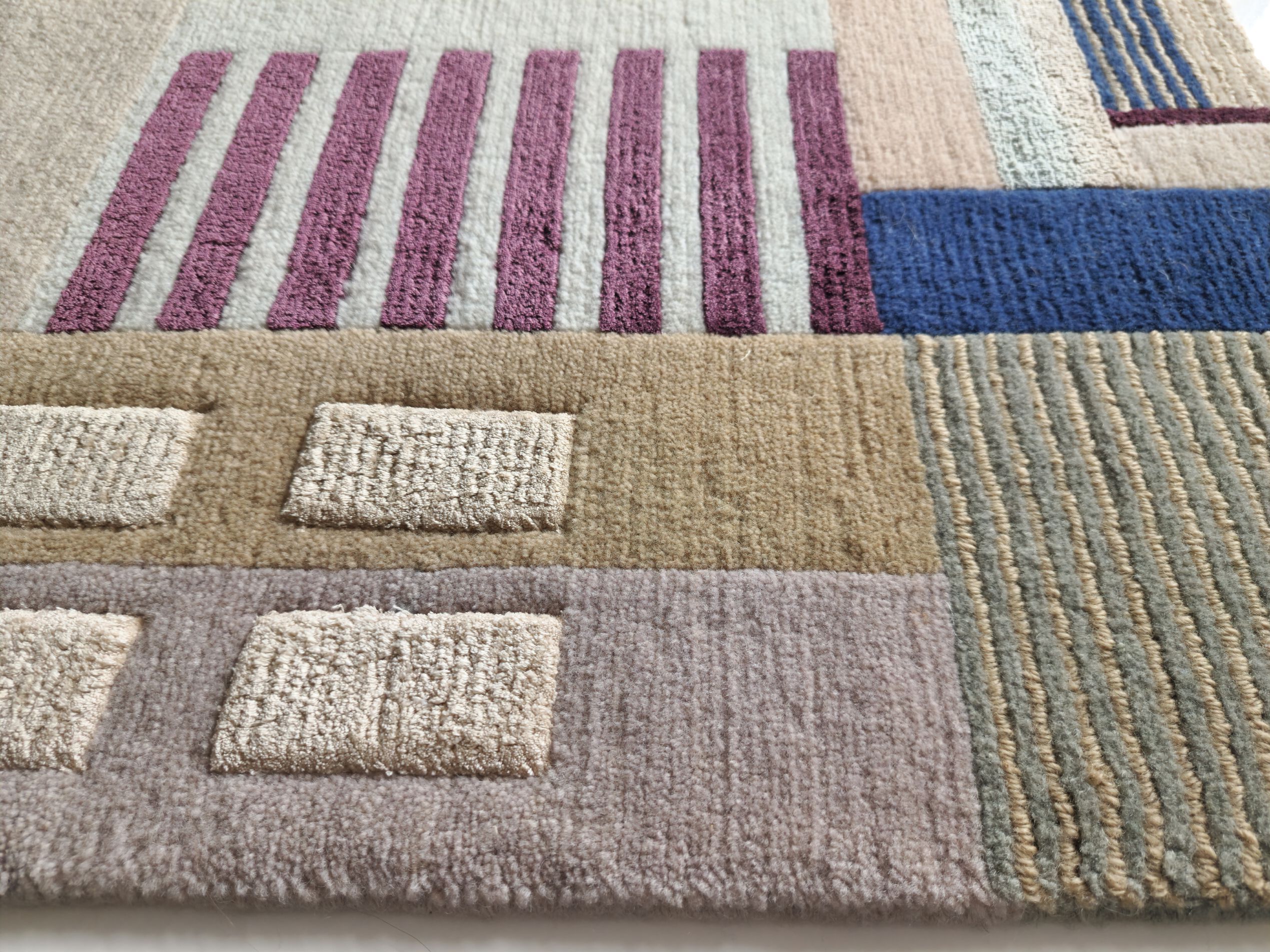 Прямоугольный ковер ручной работы Tapis Rouge абстракция ARCH-00088900 - Вид №5