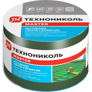 Лента-герметик Никобенд 10x0.1 м цвет зелёный 14115028 STLM-2098927