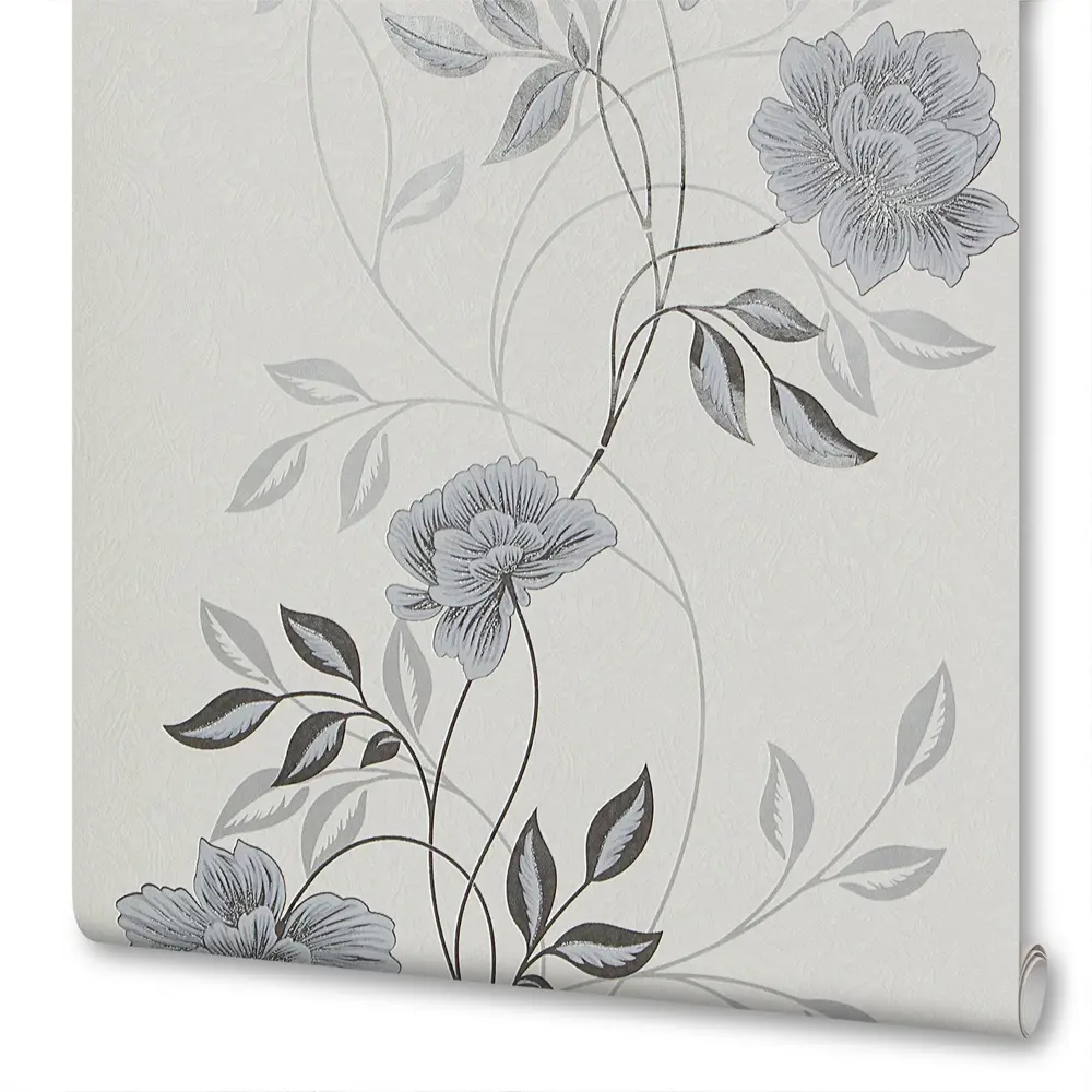 Обои виниловые Palitra Home Jardin серые 0.53 м 136-14 STLM-2045551