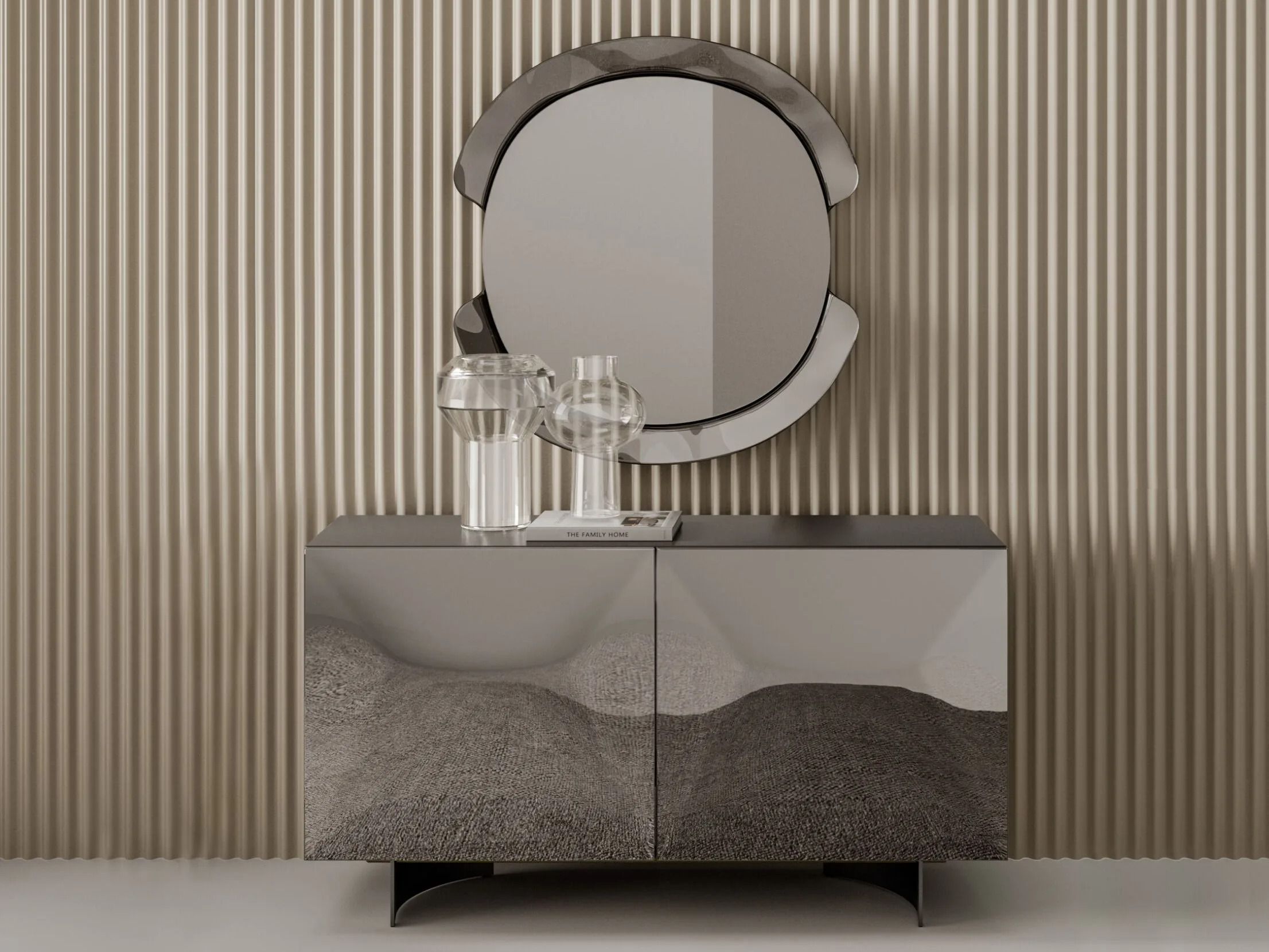 Шкаф из зеркального стекла с распашными дверями Bontempi Casa EDEN ARCH-00098578 - Вид №8