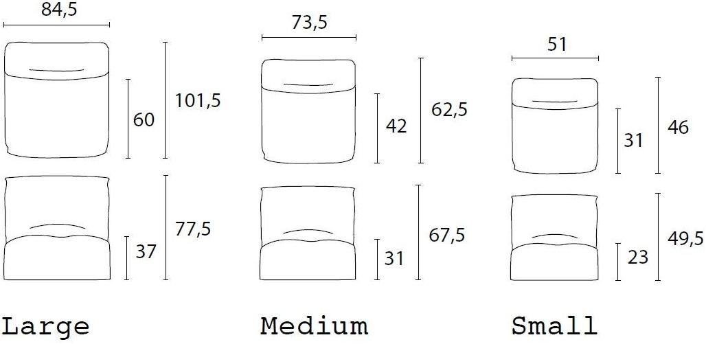 Casamania & Horm Мешок для фасоли из ткани для дома или на улице Morfino sun-id-1374796 - Вид №11