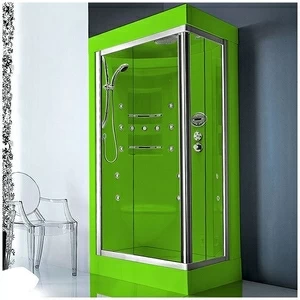 Душевая кабина Gruppo treesse Acquazzurra 80х100 STB-B7537D-S белая с баней и гидромассажем угловая правая