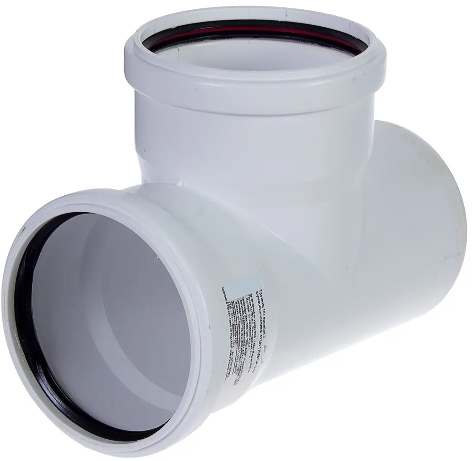 Тройник EQUATION для канализационных систем 110 мм с шумопоглощением 81952645