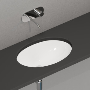 773301 Накладная раковина под столешницу  овальная Kerasan