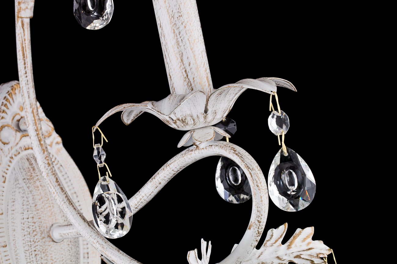 Бра настенное белое с золотым Dezi FR3040-WL-01-WG FREYA FLORISTIC 00-3957492 Белый  - Вид №1