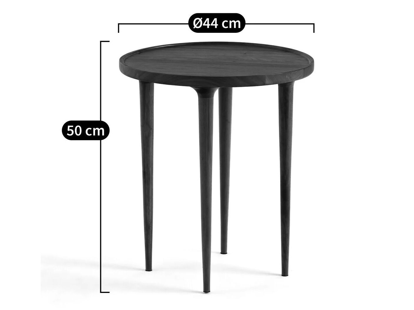 Круглый журнальный столик из грецкого ореха AMPM MAGOSIA ARCH-00051358 - Вид №12