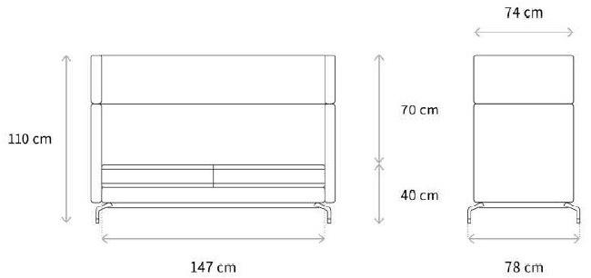 Wagner Диван с высокой спинкой W-lounge sun-id-1496619 - Вид №1