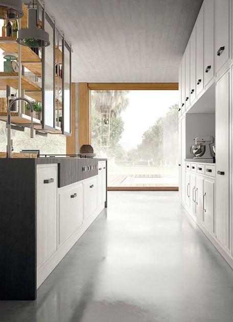 Marchi Cucine Встроенная кухня в современном стиле с островом с ручками Brera 76 sun-id-1406947 - Вид №1