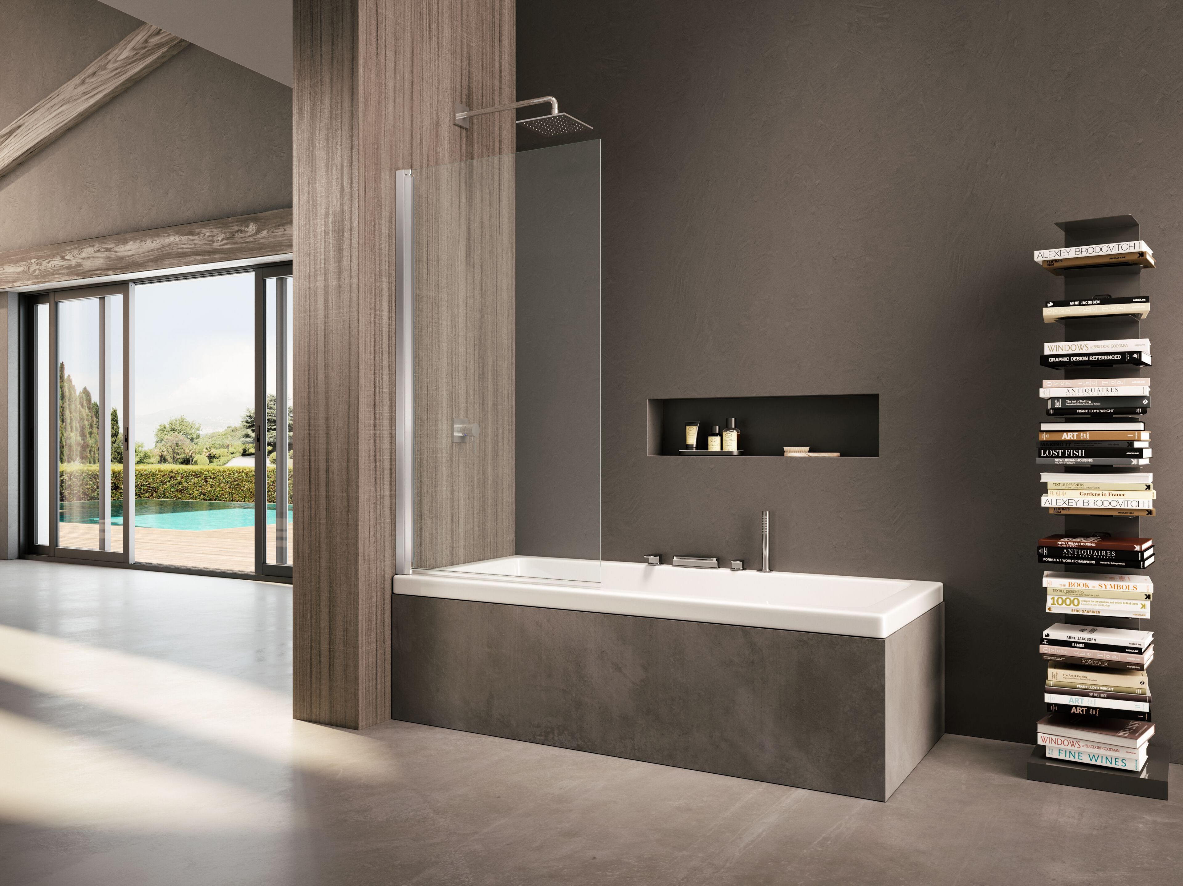 Стеклянная стена ванны Provex Industrie ARCH-00141720 - Вид №1