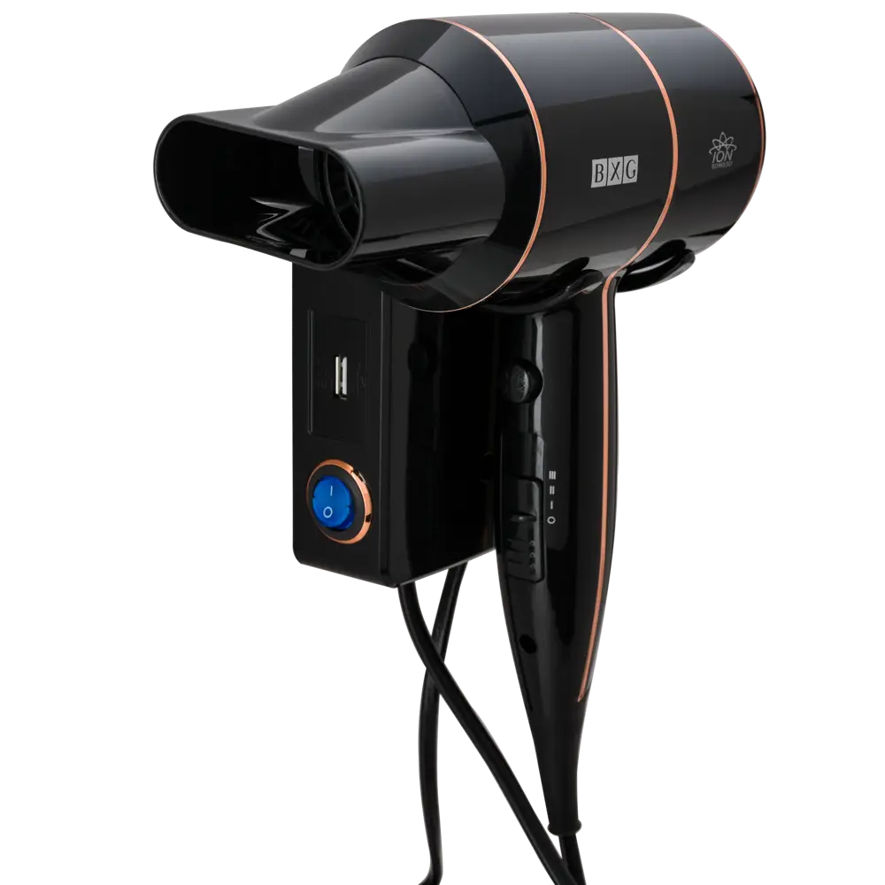 Фен BXG 1600 Н2, 1800 Вт, цвет черный BXG-1600 STLM-2095845